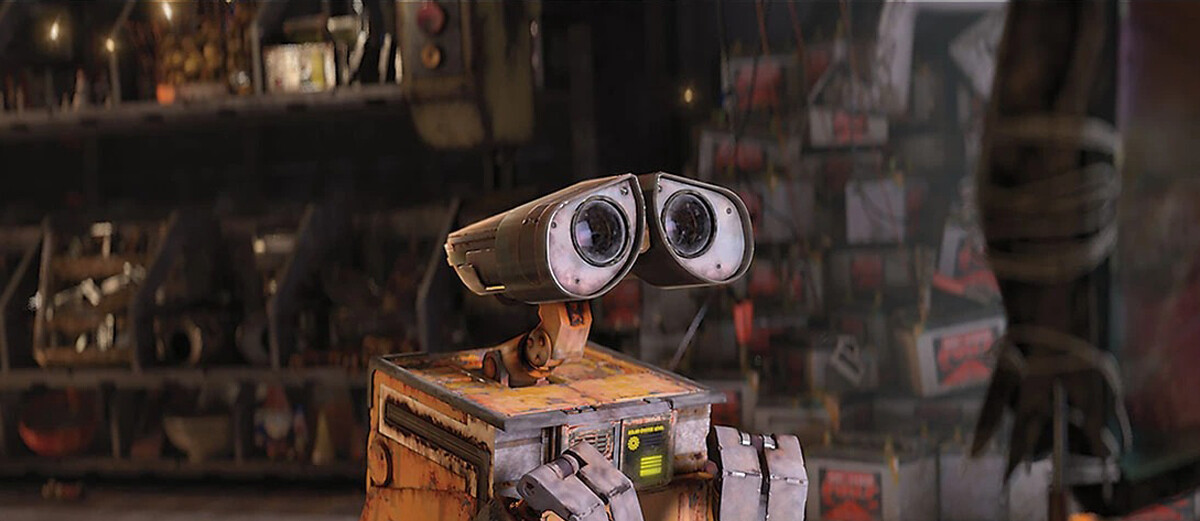 Wall-E y medioambiente, consumo responsable, basura no orgánica, tecnología y humanidad, limpieza del planeta, Pixar Wall-E